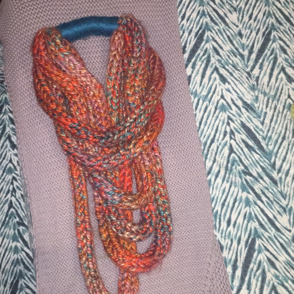 Extravagant, handmade, one of a kind scarf.